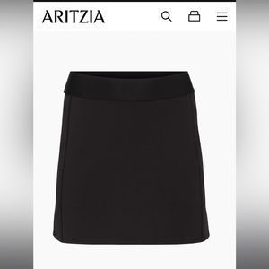 Aritzia court mini slick skirt